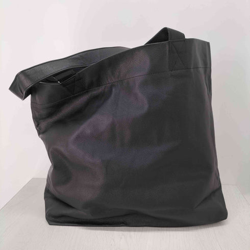 ヨウジヤマモト Yohji Yamamoto シグネチャーロゴカウレザートートバッグ M メンズ ONE SIZE